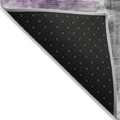 Machine Washable Indoor/Outdoor Chantille Purple 2'3" x 7'6" Runner Rug