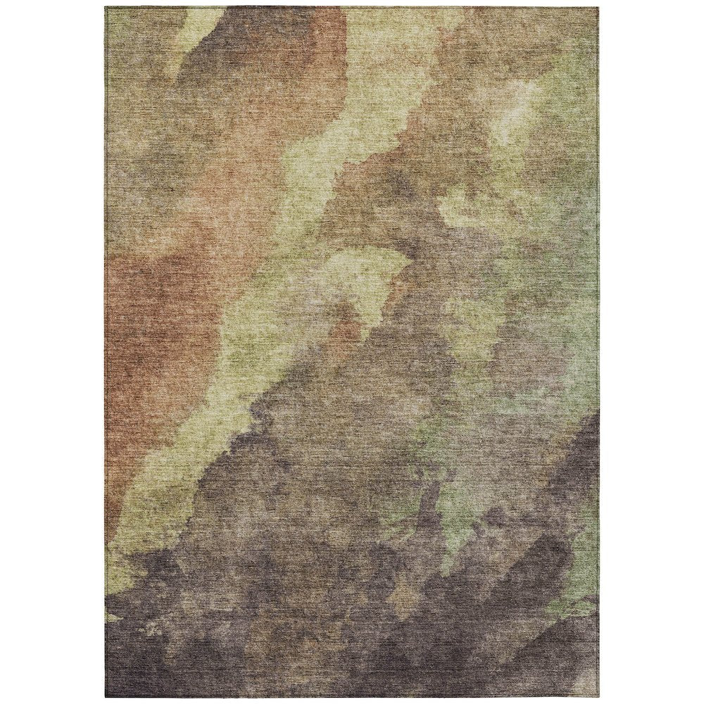 Machine Washable Indoor/Outdoor Chantille Mocha 3' x 5' Rug