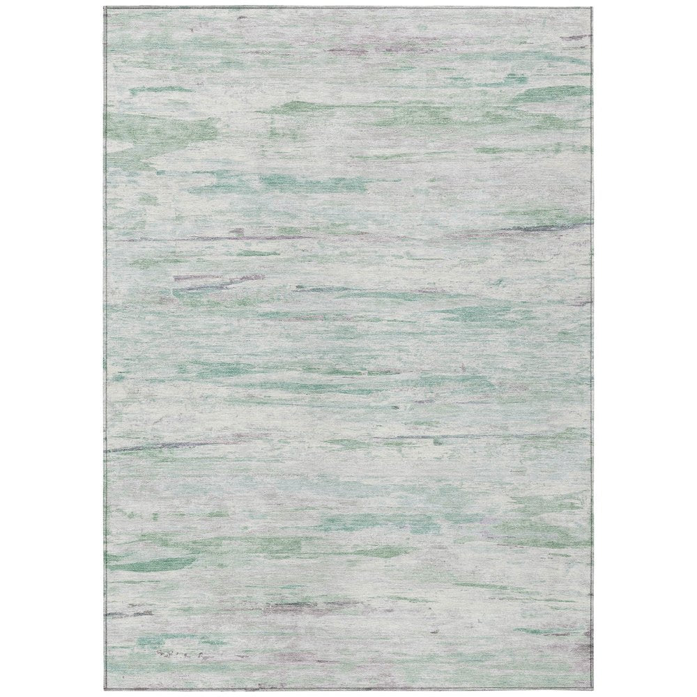 Machine Washable Indoor/Outdoor Chantille Aloe 3' x 5' Rug