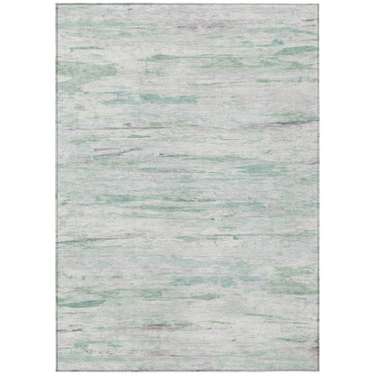 Machine Washable Indoor/Outdoor Chantille Aloe 3' x 5' Rug