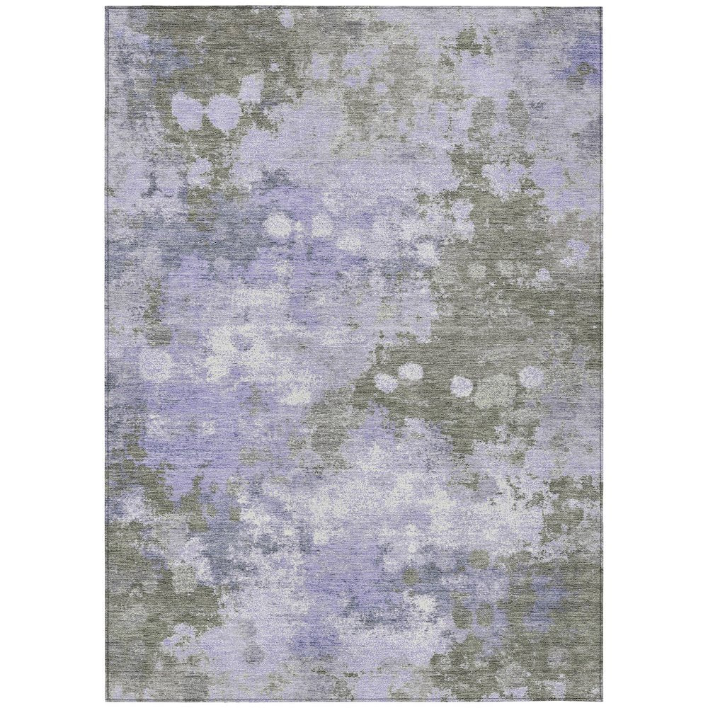 Machine Washable Indoor/Outdoor Chantille Lavender 3' x 5' Rug
