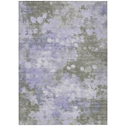 Machine Washable Indoor/Outdoor Chantille Lavender 3' x 5' Rug