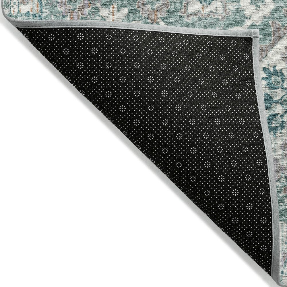 Machine Washable Indoor/Outdoor Chantille Seafoam 2'3" x 7'6" Runner Rug