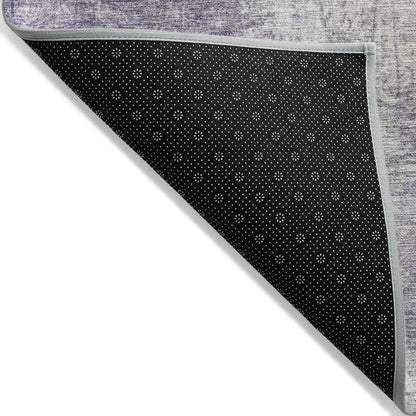 Machine Washable Indoor/Outdoor Chantille Purple 2'3" x 7'6" Runner Rug