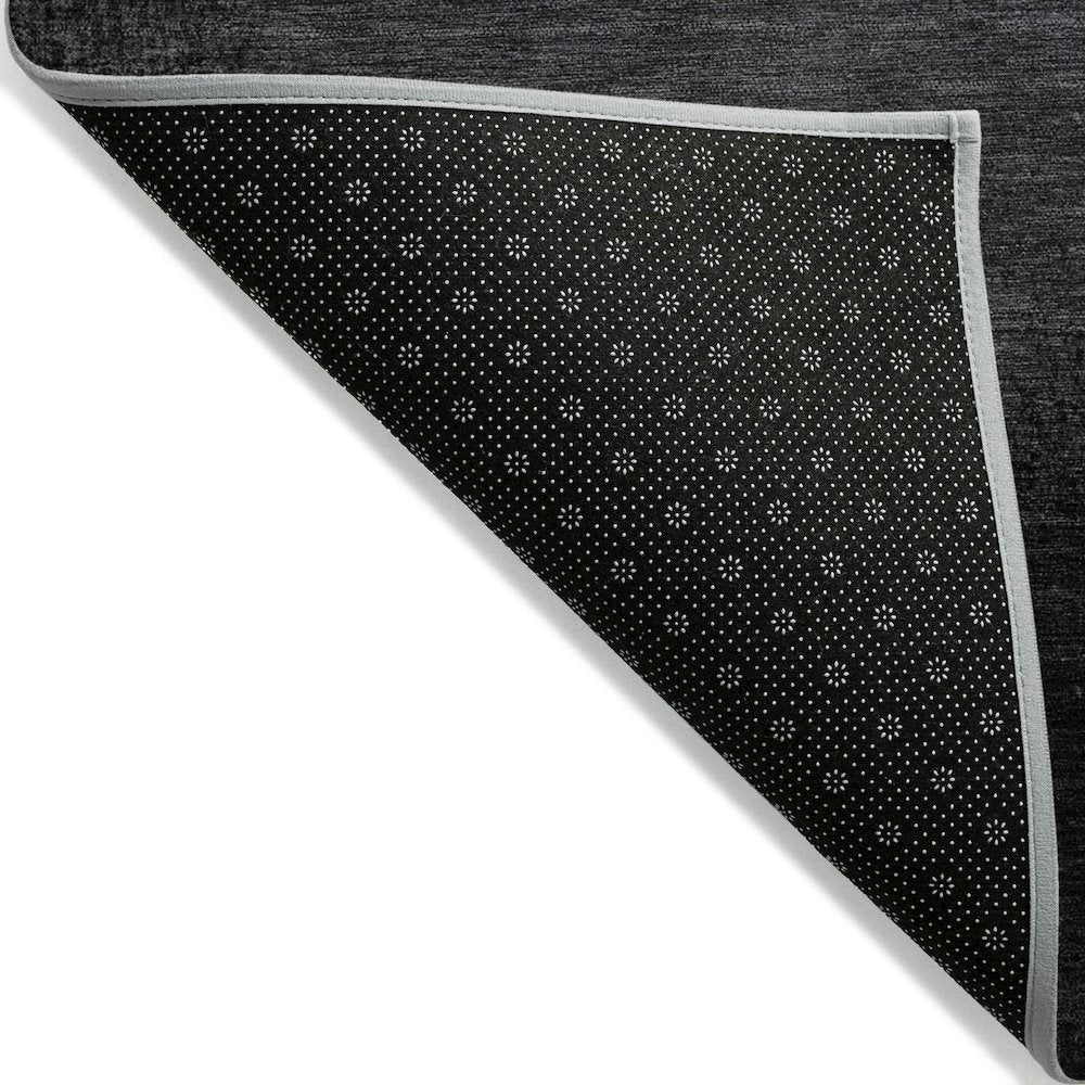 Machine Washable Indoor/Outdoor Chantille Gray 2'3" x 7'6" Runner Rug