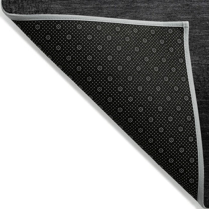 Machine Washable Indoor/Outdoor Chantille Gray 2'3" x 7'6" Runner Rug