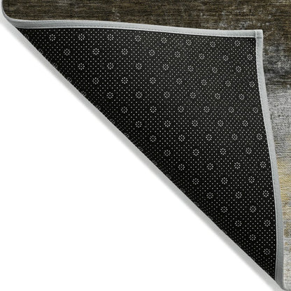Machine Washable Indoor/Outdoor Chantille ACN2016 Chocolate 2'3"x7'6" Runner Rug