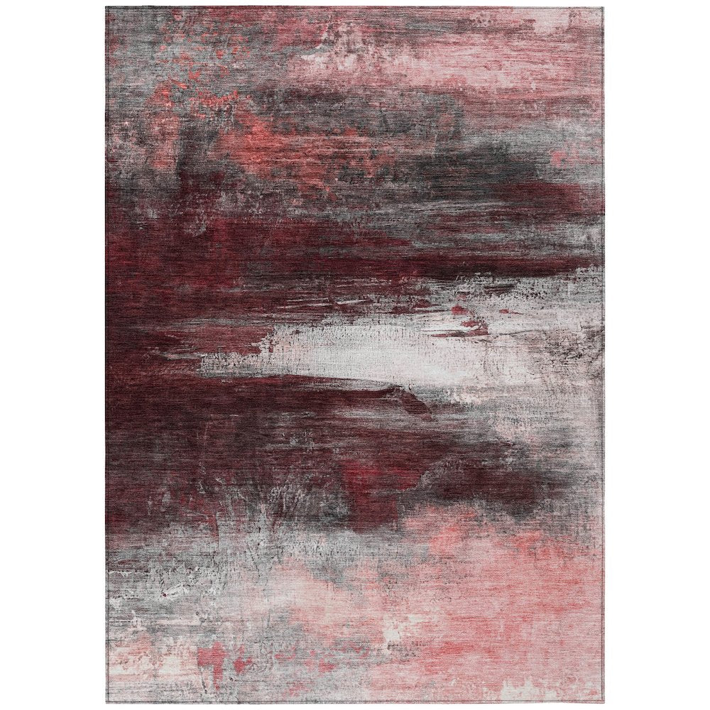 Machine Washable Indoor/Outdoor Chantille ACN2016 Merlot 3' x 5' Rug