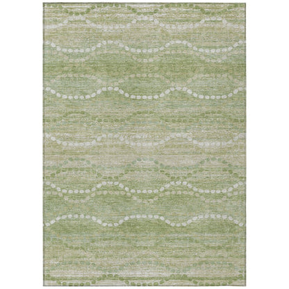 Machine Washable Indoor/Outdoor Chantille ACN2030 Sage 3' x 5' Rug