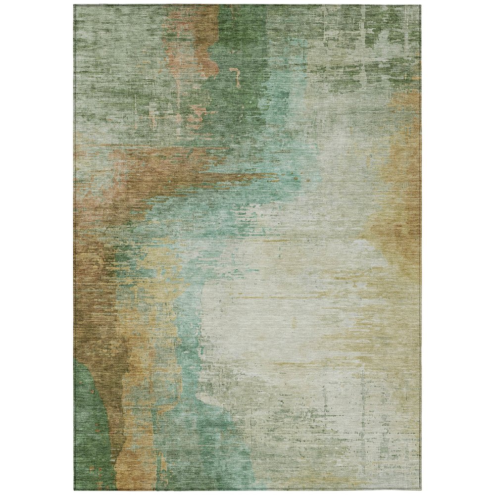 Machine Washable Indoor/Outdoor Chantille ACN2041 Aloe 3' x 5' Rug