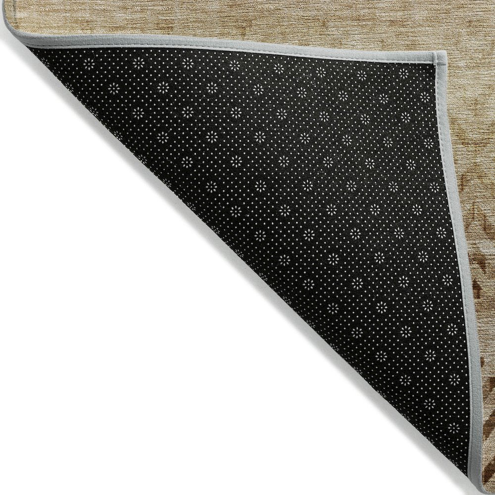 Machine Washable Indoor/Outdoor Chantille ACN2042 Beige 2'3" x 7'6" Runner Rug