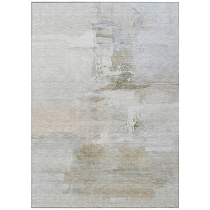Machine Washable Indoor/Outdoor Chantille ACN2044 Linen 3' x 5' Rug