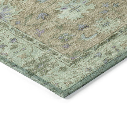 Machine Washable Indoor/Outdoor Chantille ACN2052 Brown 2'3" x 7'6" Runner Rug