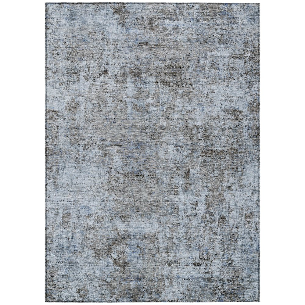 Machine Washable Indoor/Outdoor Chantille ACN2061 Blue 3' x 5' Rug