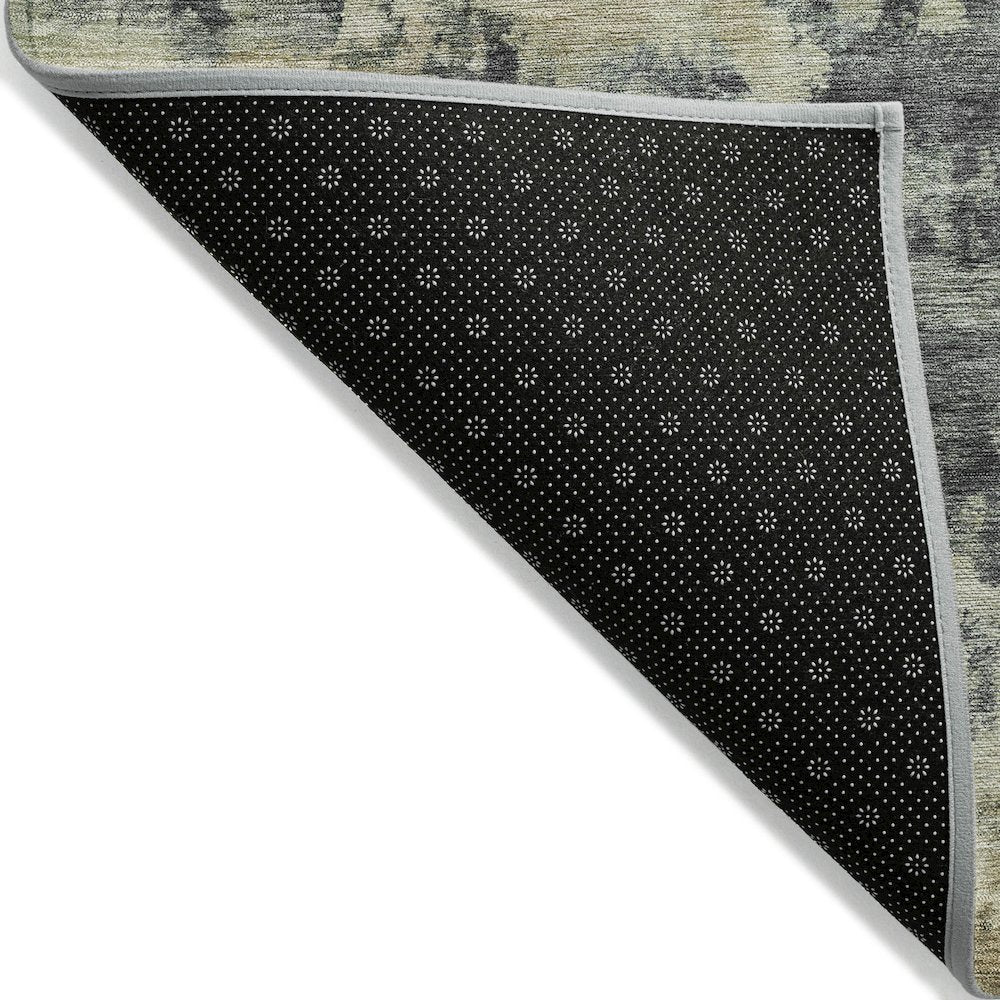 Machine Washable Indoor/Outdoor Chantille ACN2066 Gray 2'3" x 7'6" Runner Rug