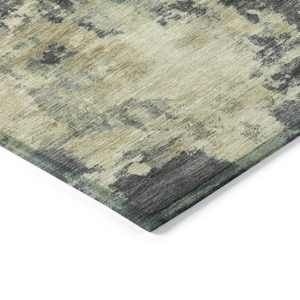 Machine Washable Indoor/Outdoor Chantille ACN2066 Gray 2'3" x 7'6" Runner Rug