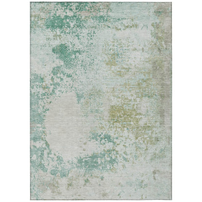 Machine Washable Indoor/Outdoor Chantille ACN2070 Putty 3' x 5' Rug