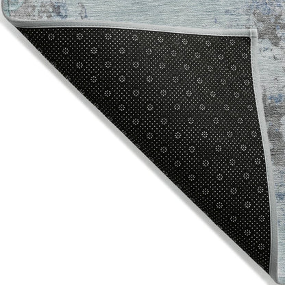 Machine Washable Indoor/Outdoor Chantille ACN2070 Turquoise 2'3"x7'6" Runner Rug