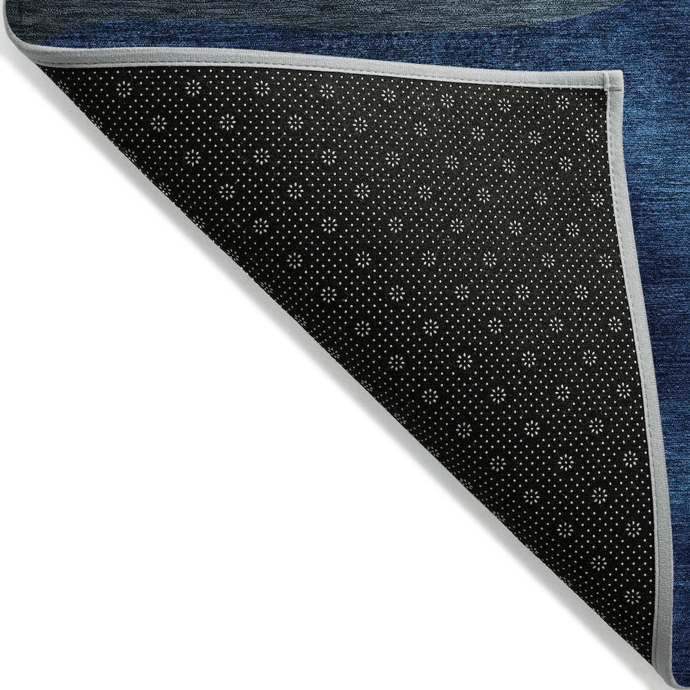 Machine Washable Indoor/Outdoor Chantille ACN2078 Blue 2'3" x 7'6" Runner Rug