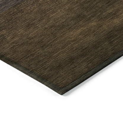 Machine Washable Indoor/Outdoor Chantille ACN2078 Brown 2'3" x 7'6" Runner Rug