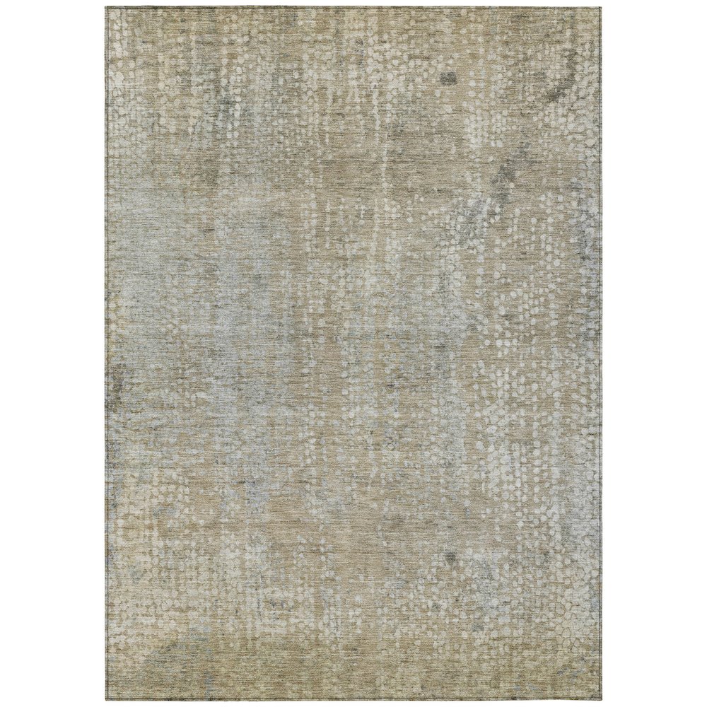 Machine Washable Indoor/Outdoor Chantille ACN2087 Beige 3' x 5' Rug