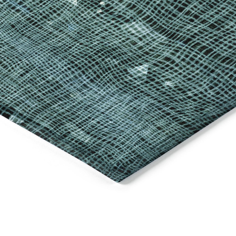 Machine Washable Indoor/Outdoor Chantille ACN2092 Teal 2'3" x 7'6" Runner Rug