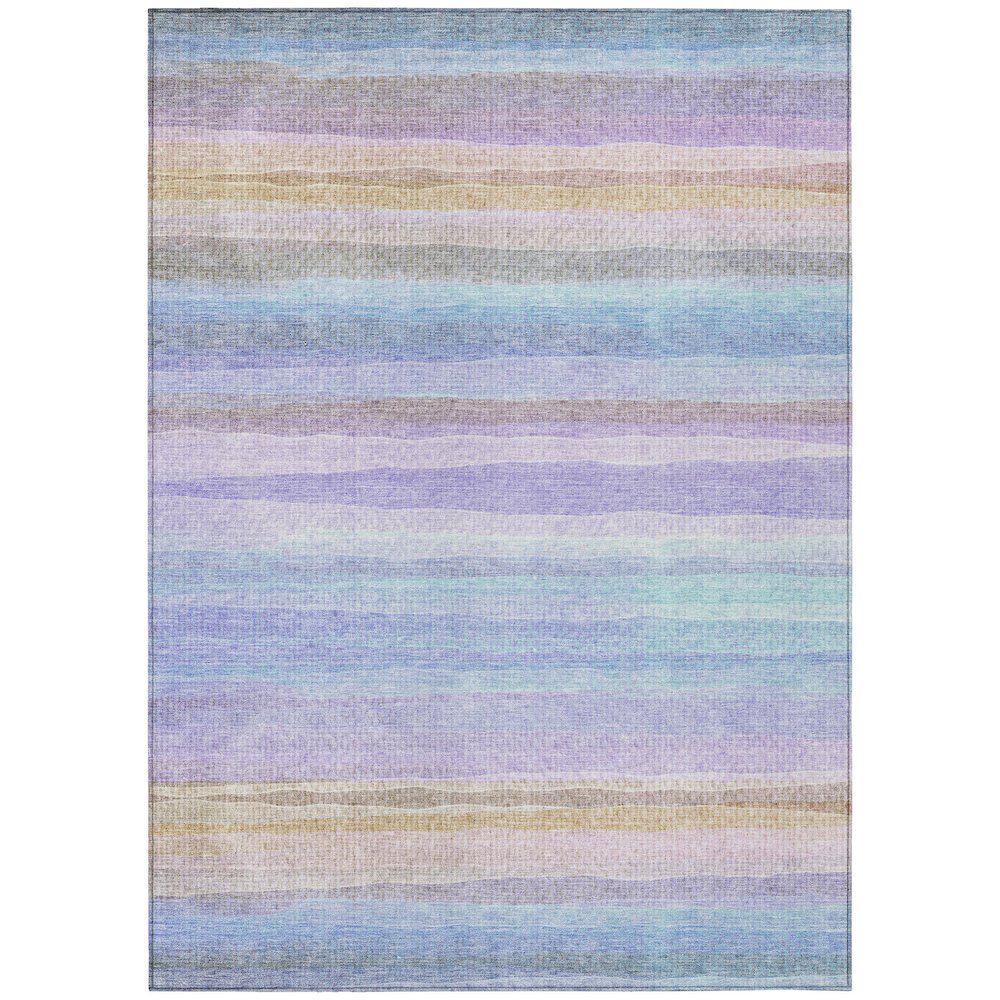 Machine Washable Indoor/Outdoor Chantille ACN2093 Lavender 3' x 5' Rug