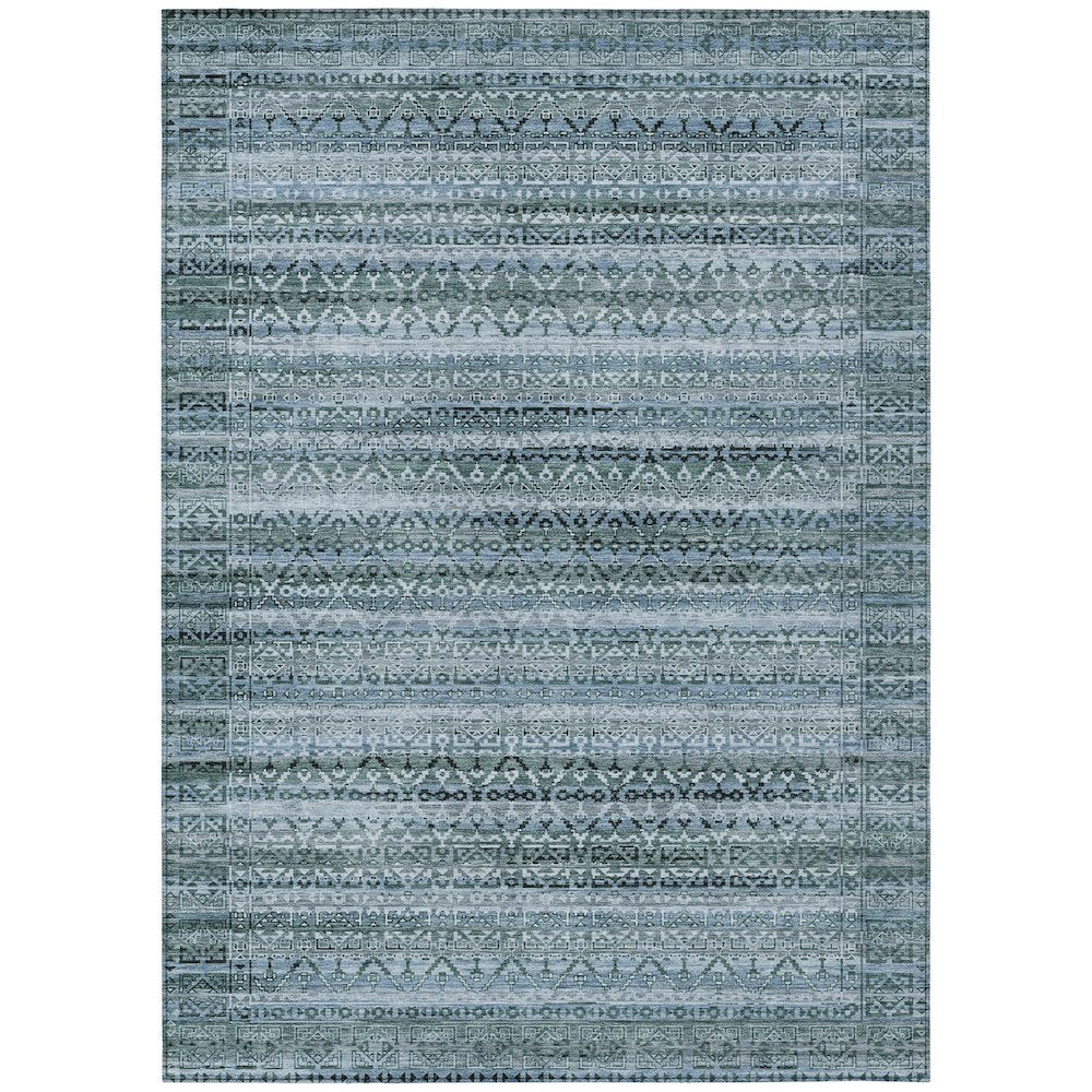 Machine Washable Indoor/Outdoor Chantille ACN2101 Aloe 3' x 5' Rug