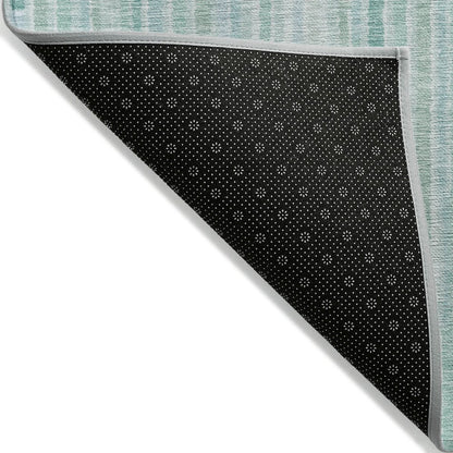 Machine Washable Indoor/Outdoor Chantille ACN2102 Turquoise 2'3"x7'6" Runner Rug