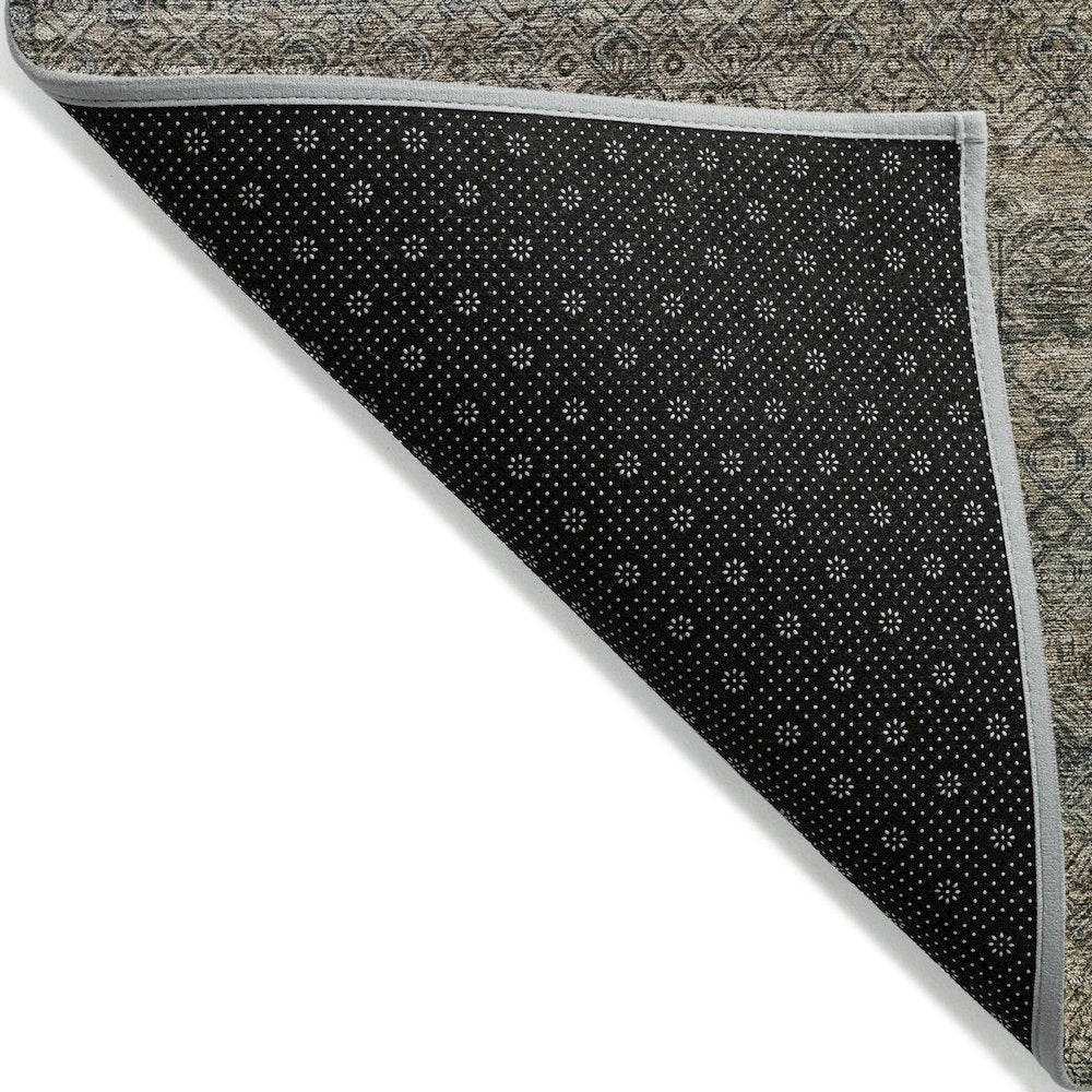 Machine Washable Indoor/Outdoor Chantille ACN2105 Chocolate 2'3"x7'6" Runner Rug