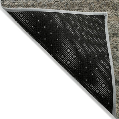 Machine Washable Indoor/Outdoor Chantille ACN2105 Chocolate 2'3"x7'6" Runner Rug