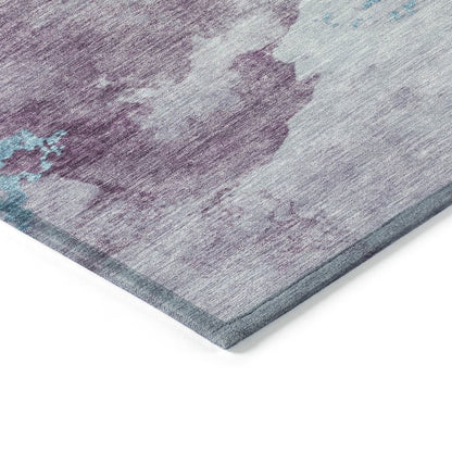 Machine Washable Indoor/Outdoor Chantille ACN2108 Lavender 2'3"x7'6" Runner Rug