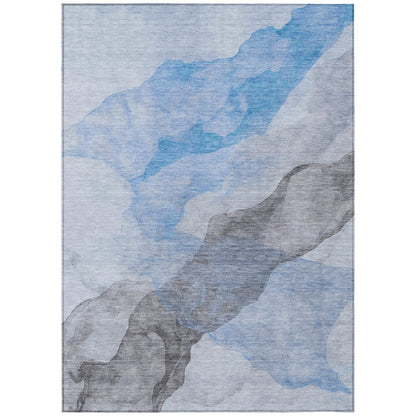 Machine Washable Indoor/Outdoor Chantille ACN2109 Sky 3' x 5' Rug