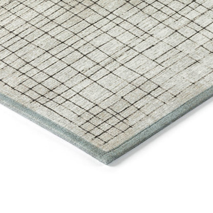 Machine Washable Indoor/Outdoor Chantille ACN2112 Ivory 2'3" x 7'6" Runner Rug