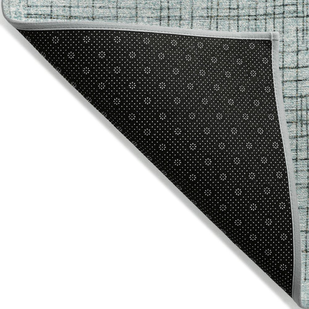 Machine Washable Indoor/Outdoor Chantille ACN2112 Teal 2'3" x 7'6" Runner Rug
