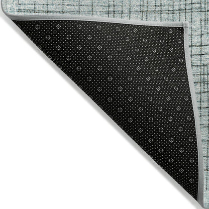 Machine Washable Indoor/Outdoor Chantille ACN2112 Teal 2'3" x 7'6" Runner Rug