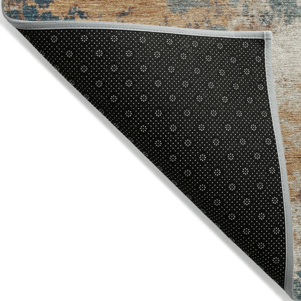 Machine Washable Indoor/Outdoor Chantille ACN2114 Teal 2'3" x 7'6" Runner Rug