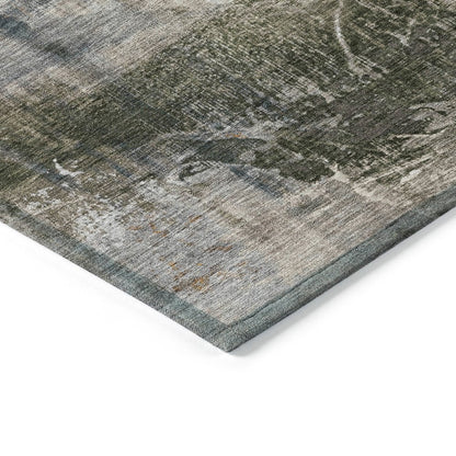 Machine Washable Indoor/Outdoor Chantille ACN2117 Putty 2'3" x 7'6" Runner Rug