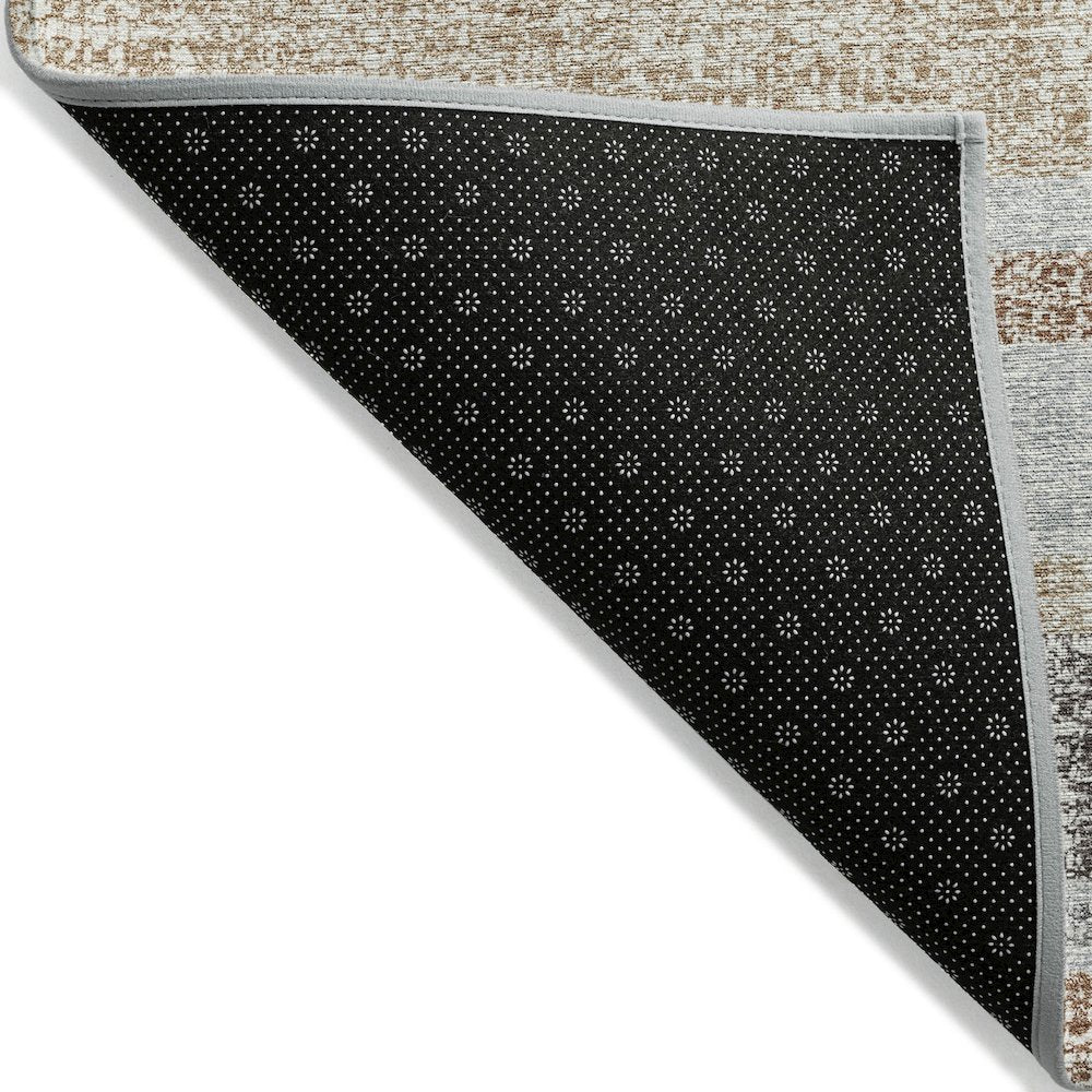 Machine Washable Indoor/Outdoor Chantille ACN2122 Gray 2'3" x 7'6" Runner Rug