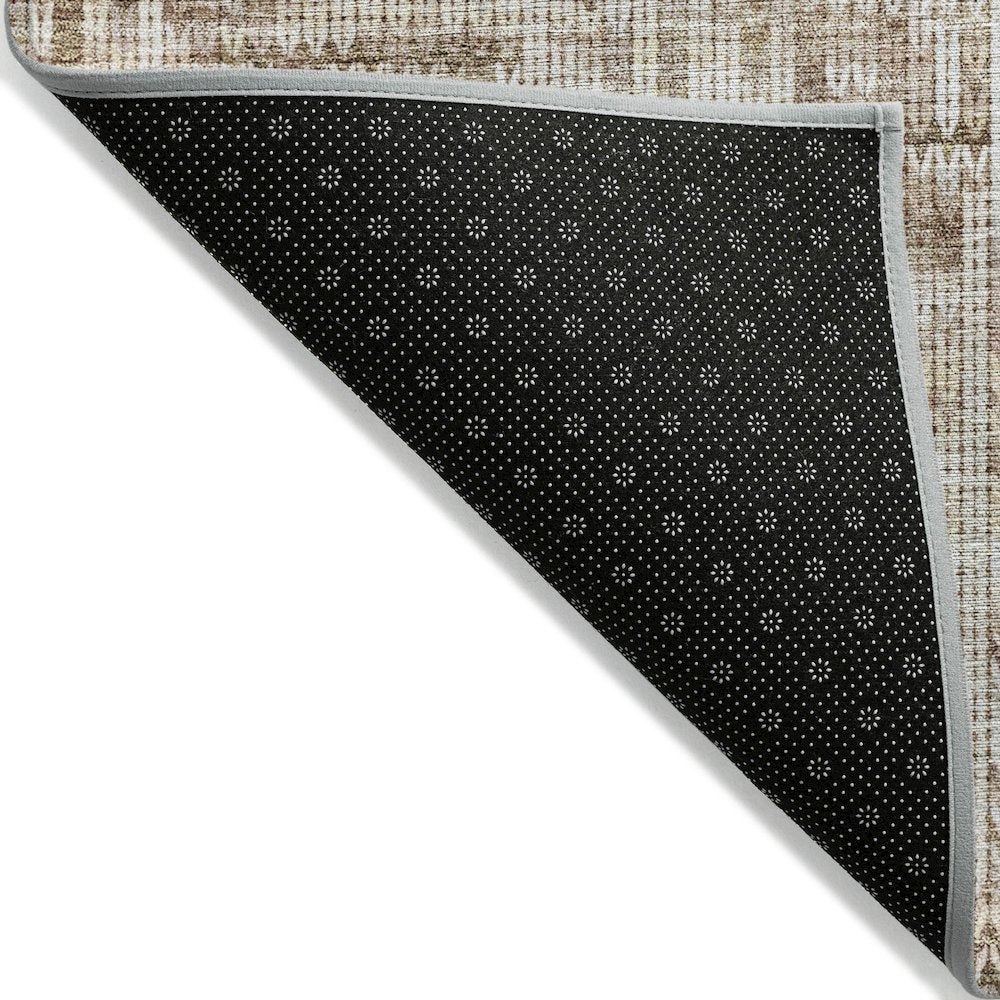 Machine Washable Indoor/Outdoor Chantille ACN2130 Brown 2'3" x 7'6" Runner Rug
