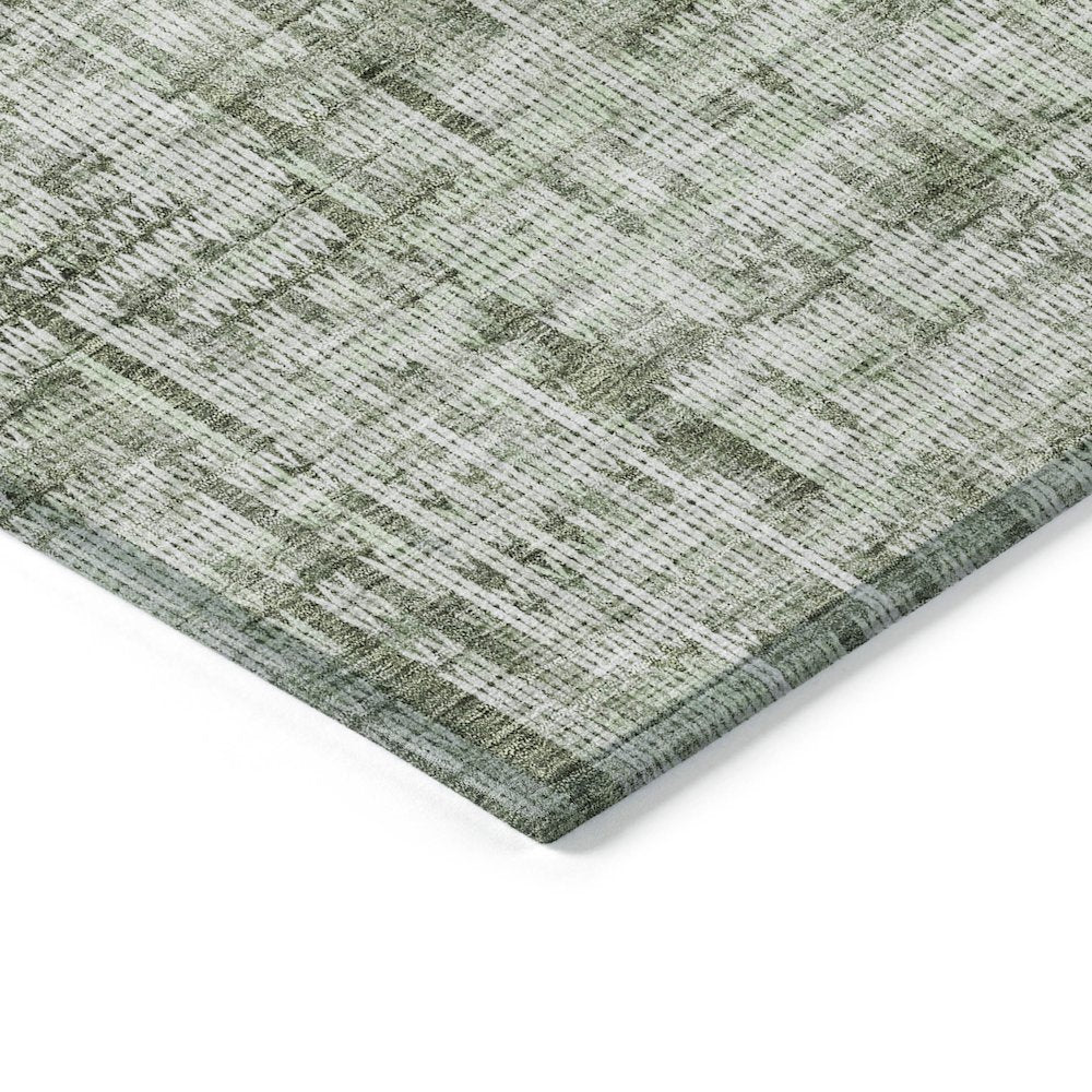 Machine Washable Indoor/Outdoor Chantille ACN2130 Green 2'3" x 7'6" Runner Rug