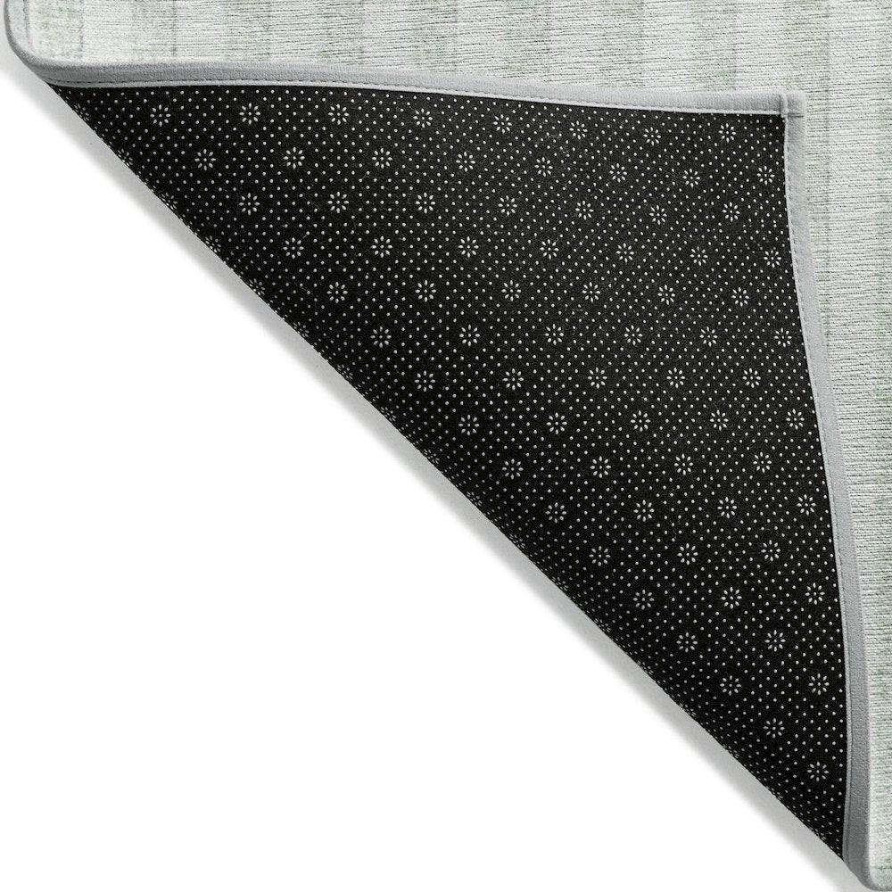 Machine Washable Indoor/Outdoor Chantille ACN2134 Green 2'3" x 7'6" Runner Rug