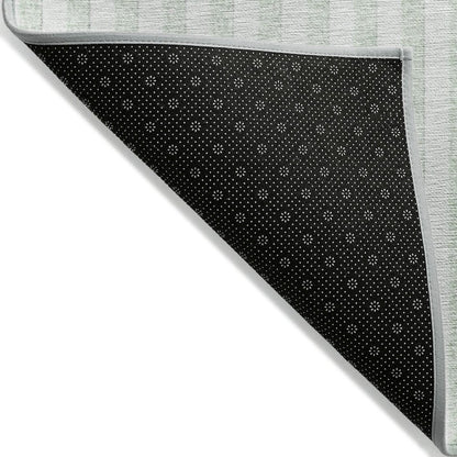 Machine Washable Indoor/Outdoor Chantille ACN2134 Green 2'3" x 7'6" Runner Rug