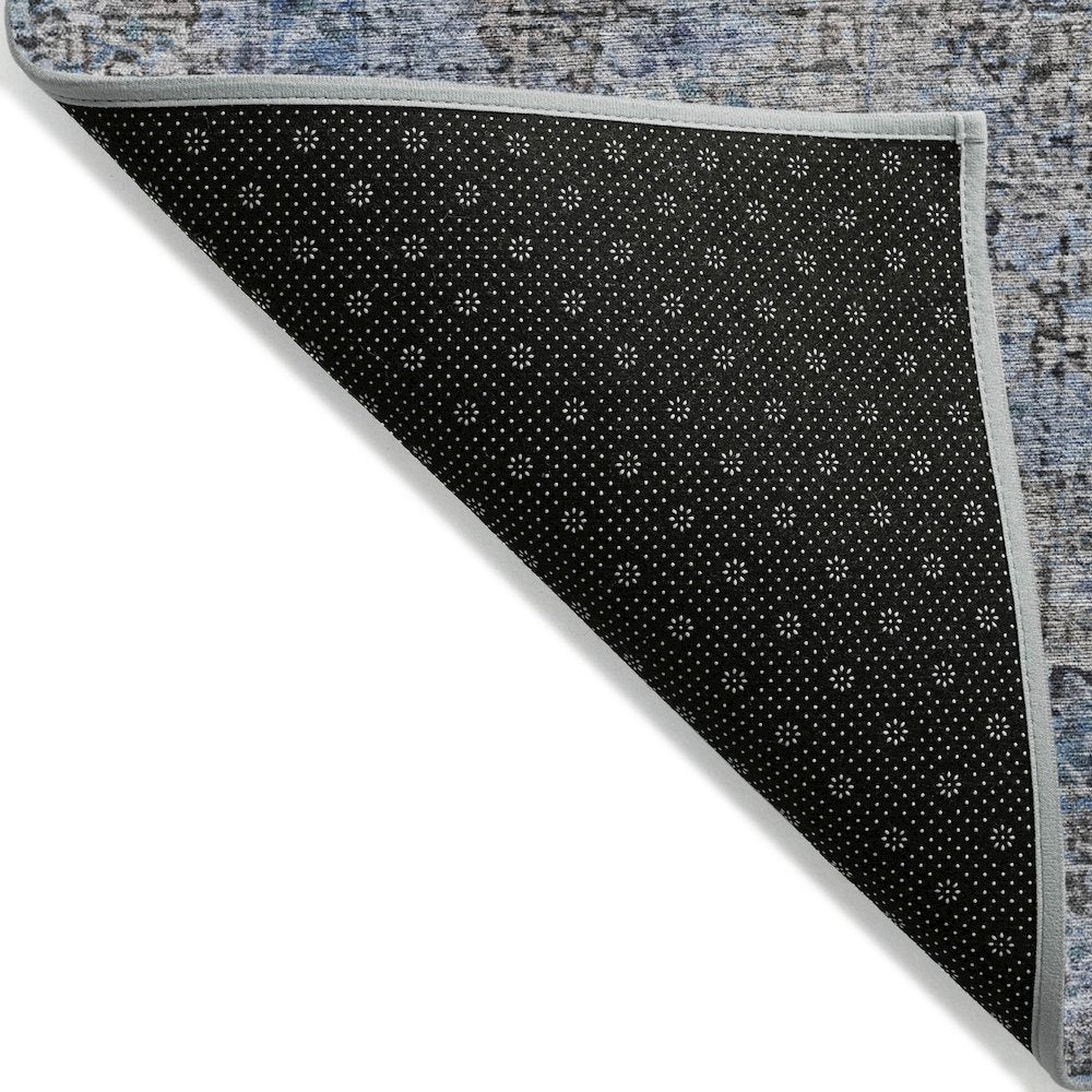 Machine Washable Indoor/Outdoor Chantille ACN2136 Gray 2'3" x 7'6" Runner Rug