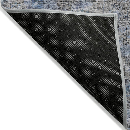 Machine Washable Indoor/Outdoor Chantille ACN2136 Gray 2'3" x 7'6" Runner Rug
