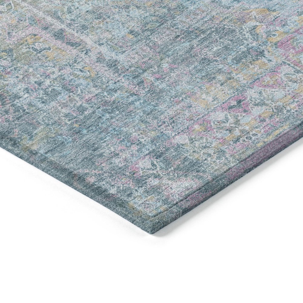 Machine Washable Indoor/Outdoor Chantille ACN2140 Blue 2'3" x 7'6" Runner Rug