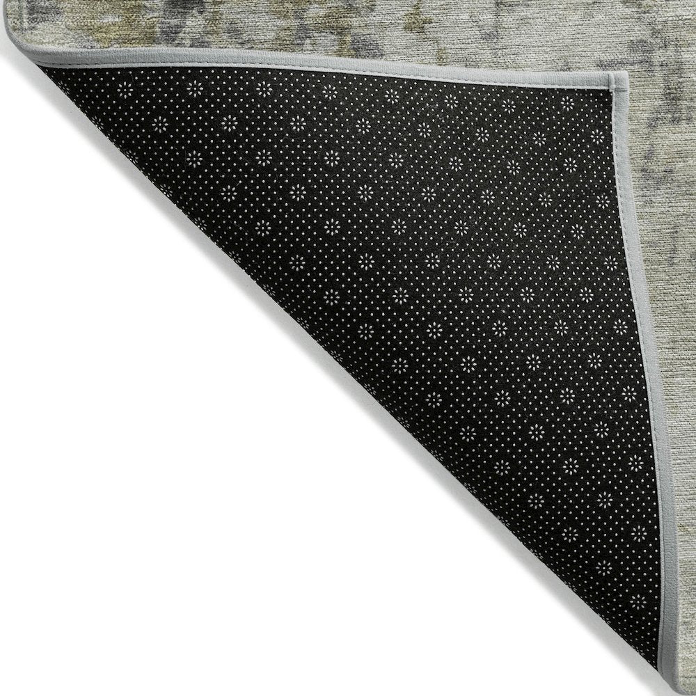 Machine Washable Indoor/Outdoor Chantille ACN2142 Pewter 2'3" x 7'6" Runner Rug