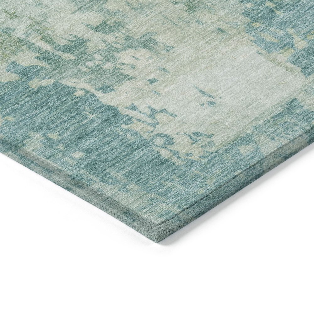 Machine Washable Indoor/Outdoor Chantille ACN2142 Teal 2'3" x 7'6" Runner Rug