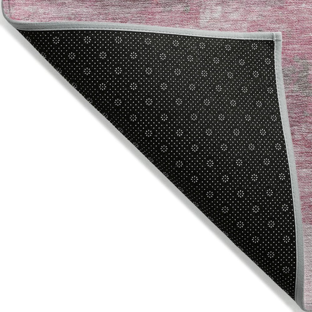Machine Washable Indoor/Outdoor Chantille ACN2144 Pink 2'3" x 7'6" Runner Rug