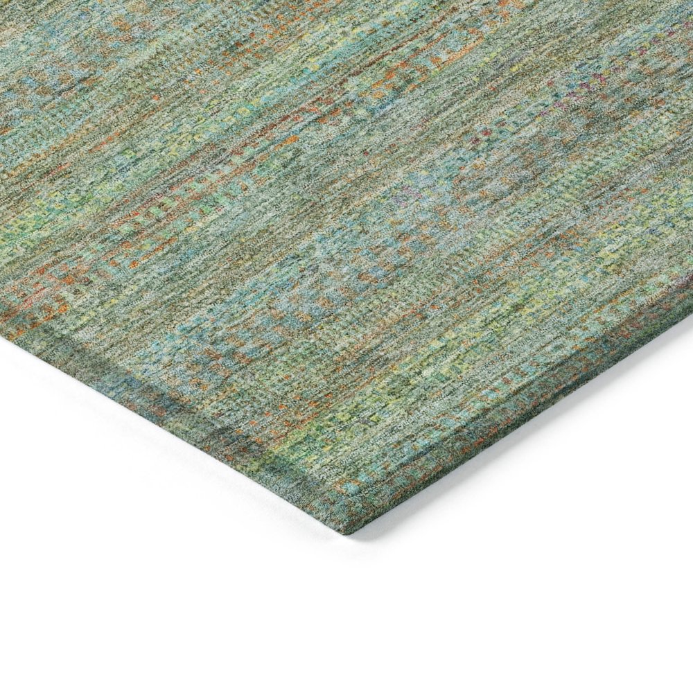 Machine Washable Indoor/Outdoor Chantille ACN2148 Green 2'3" x 7'6" Runner Rug